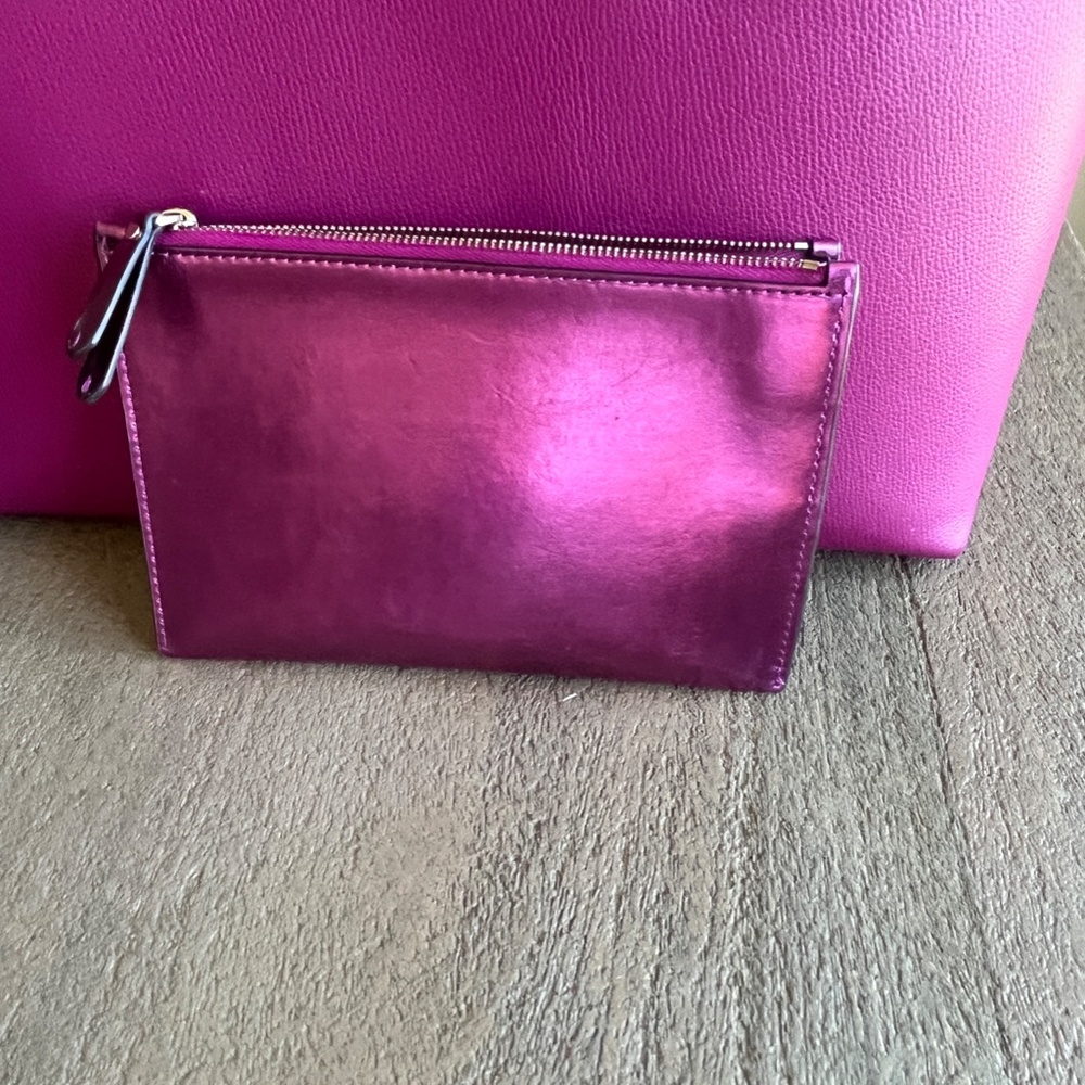 Kate Spade Molly Tote with Wristlet Metallic Pink - Picture 5 of 17